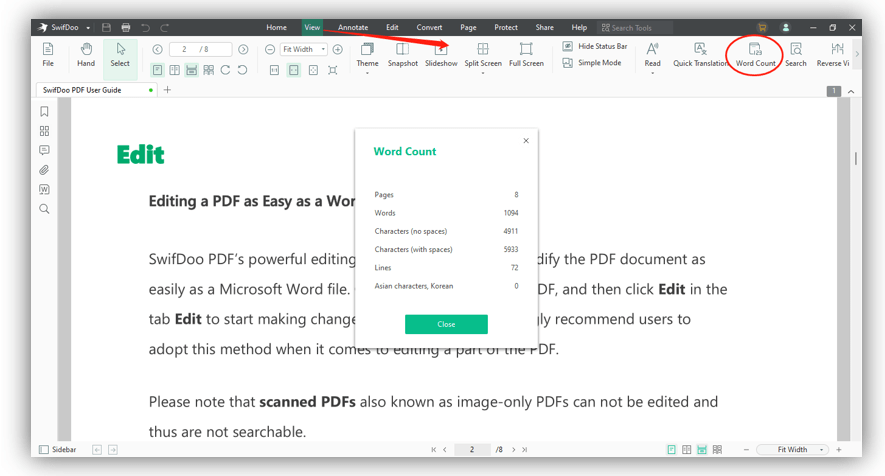 7-check-the-word-count-of-a-pdf-using-swifdoo-pdf