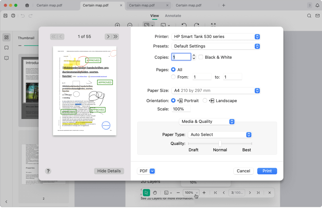 Łatwe drukowanie PDF-ów