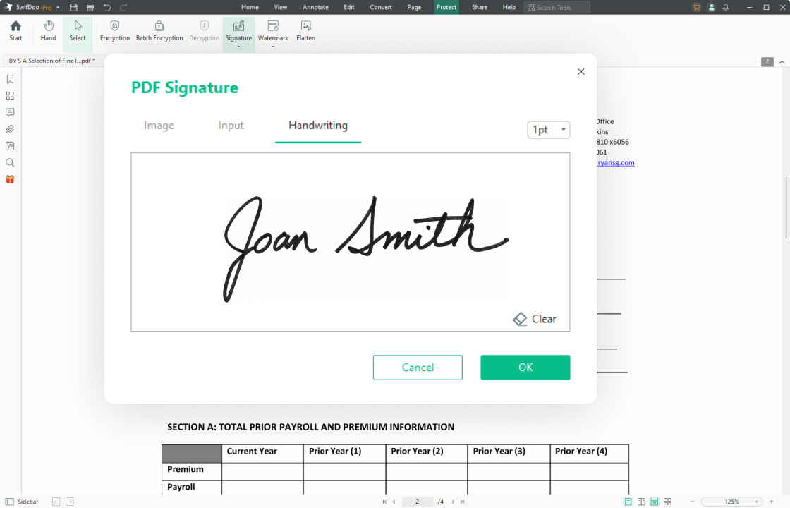 Electronically Sign A PDF by Handwriting